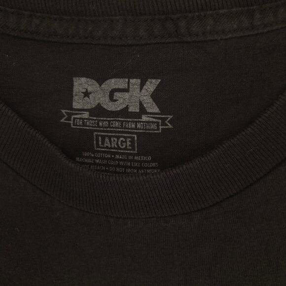 DGK Pablo Escobar Short Sleeve Graphic Crew Neck Shirt Mens Size Large L Black - Picture 3 of 9